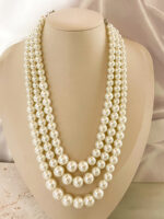 Collar Legado triple perlas