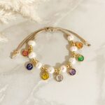 Pulsera 7 Arcángeles Medallas Redondas
