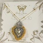Collar Corazon de Jesus bicolor