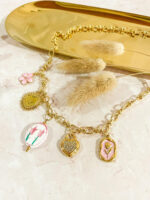Collar Florencia rosa