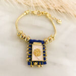 Pulsera escapulario Fe Azul