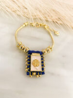 Pulsera escapulario Fe Azul