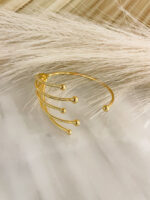 Pulsera 5 hilos dorados - Imagen 2