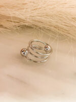 Anillo Aurelia Plateado - Imagen 2