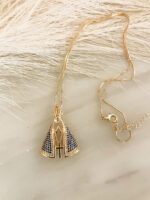 Collar de la Virgen De los Ángeles Azul - Imagen 2
